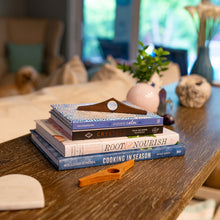 Load image into Gallery viewer, HOPPLER Dual Function Page Holder made from African Mahogany