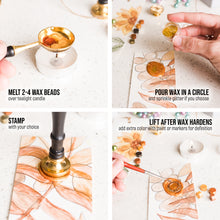 Load image into Gallery viewer, HOPPLER 648 Starter or Refill Wax Seal Kit for Making wax Seals with Sealing Wax