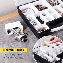 Load image into Gallery viewer, Hoppler Organizer For Wax Seal Kit Tools, Craft Supplies, Beads, Bolts, Screws, Fishing Tackle, And More.  Great Hardware Organizer For Bead Storage And Wax Sealing Supplies To Help Stay Creative.
