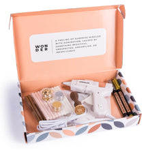 Load image into Gallery viewer, Hoppler Premium Wax Seal Kit With Sealing Wax Gun, 20 Wax Sticks, Sunflower Stamp, 12 Cavity Silicone Wax Seal Mold, And Extra Additions
