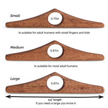 Load image into Gallery viewer, HOPPLER Dual Function Page Holder made from African Mahogany
