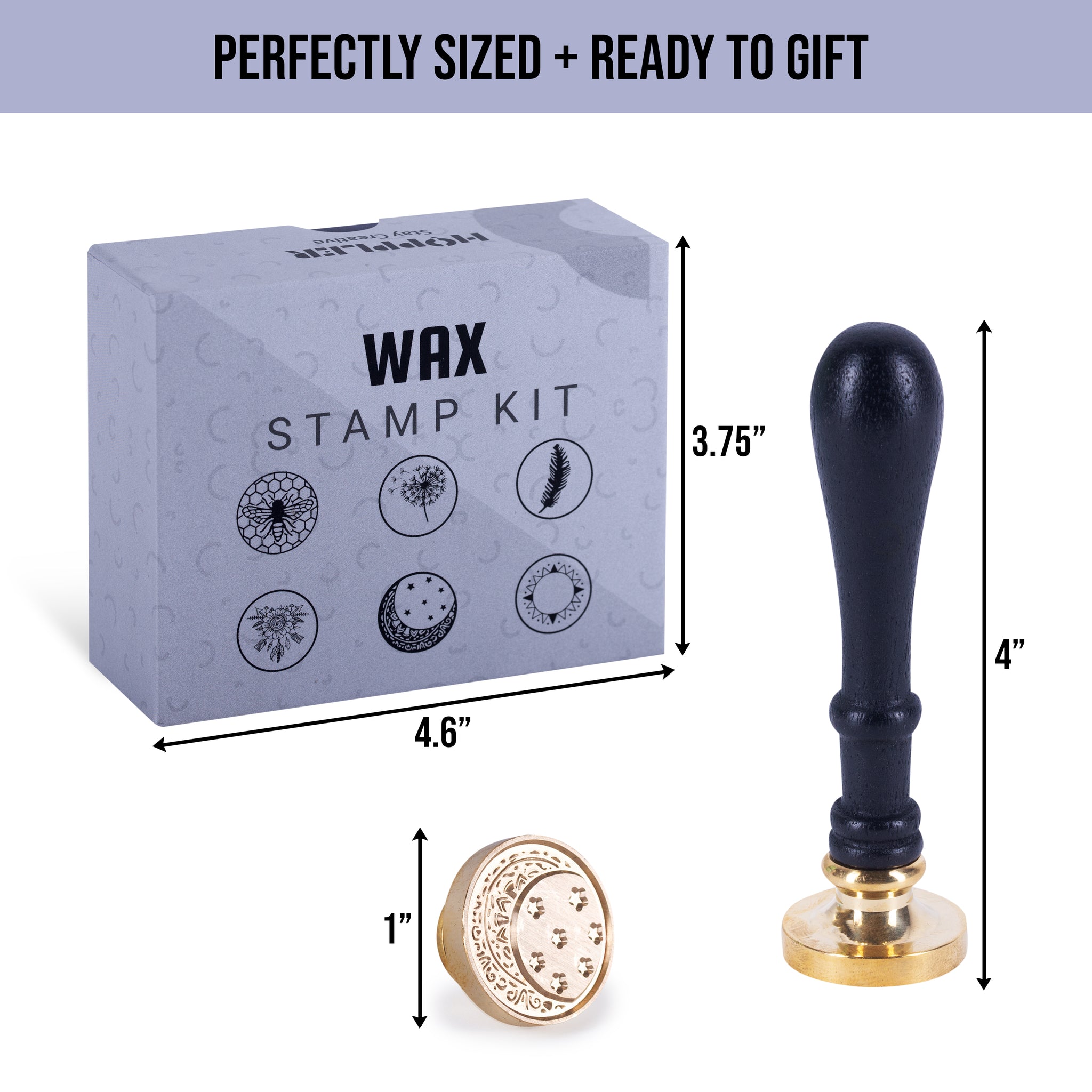 CRASPIRE Wax Seal Stempel, Zegellak Stempels Draak Retro Houten Stempel Wax Seal 25mm Verwijderbare Messing Seal Houten Handvat voor Enveloppen Uitnodigingen Bruiloft Versiering Fles Decoratie